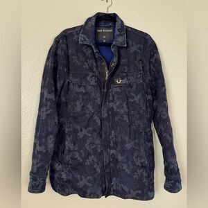 True Religion Camo Print Field Jacket Sz M